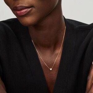 New! Kendra Scott Audrey 14k Yellow Gold Diamond Pendant Necklace